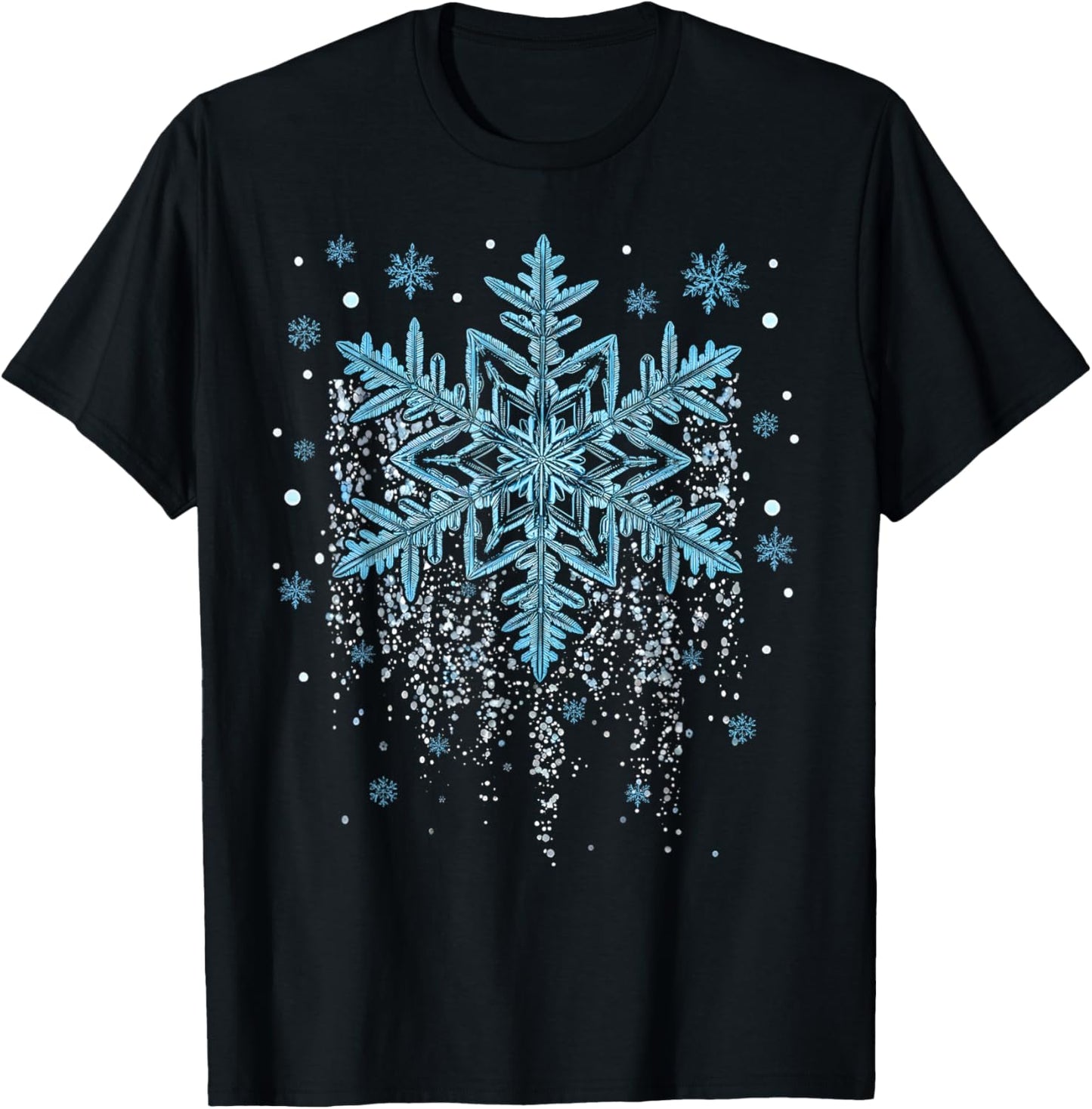 Snowflake Costume Winter Christmas Matching Kids T-Shirt - T-Shirt | Black