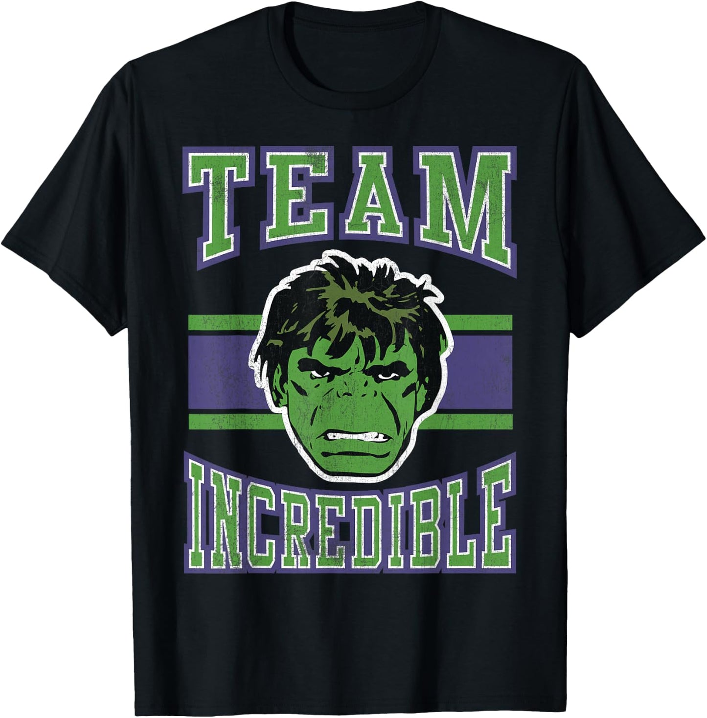 Marvel Classic Team Incredible Hulk Graphic T-Shirt - T-Shirt | Black