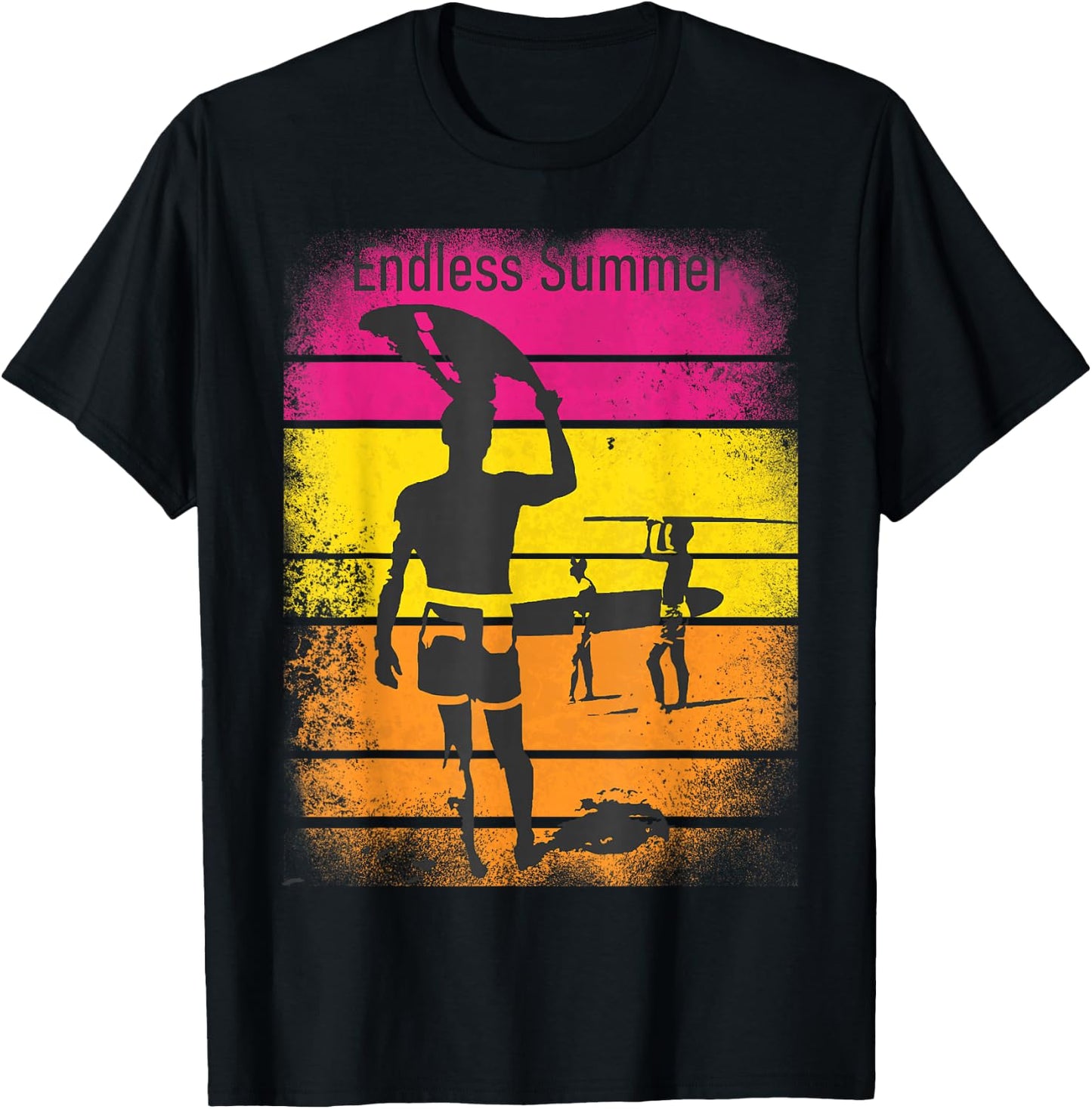 Vintage Endless Summer T-Shirt - T-Shirt | Black
