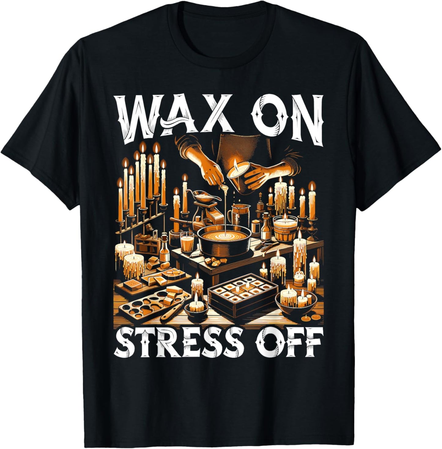 Candle Making Wax Candlemaking Candlestick Candle Maker T-Shirt - T-Shirt | Black