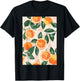 Pattern Art Orange Vintage T-Shirt - T-Shirt | Black