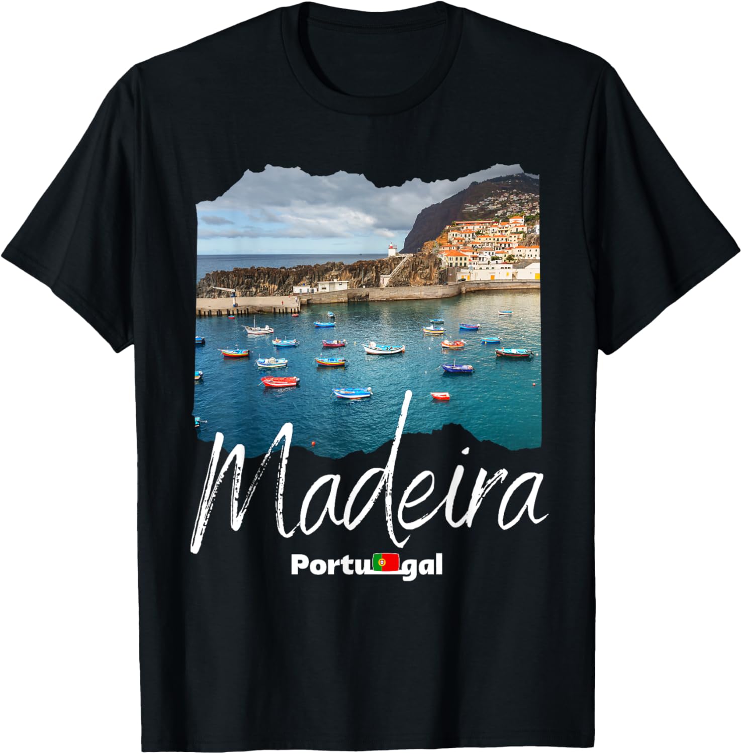 Madeira Souvenir Madeira Portugal T-Shirt - T-Shirt | Black