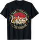 Edgar The Man The Myth The Legend Personalized Name T-Shirt - T-Shirt | Black