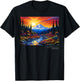 Mt. Mount Rainier National Park Camping Hiking Outdoors T-Shirt - T-Shirt | Black