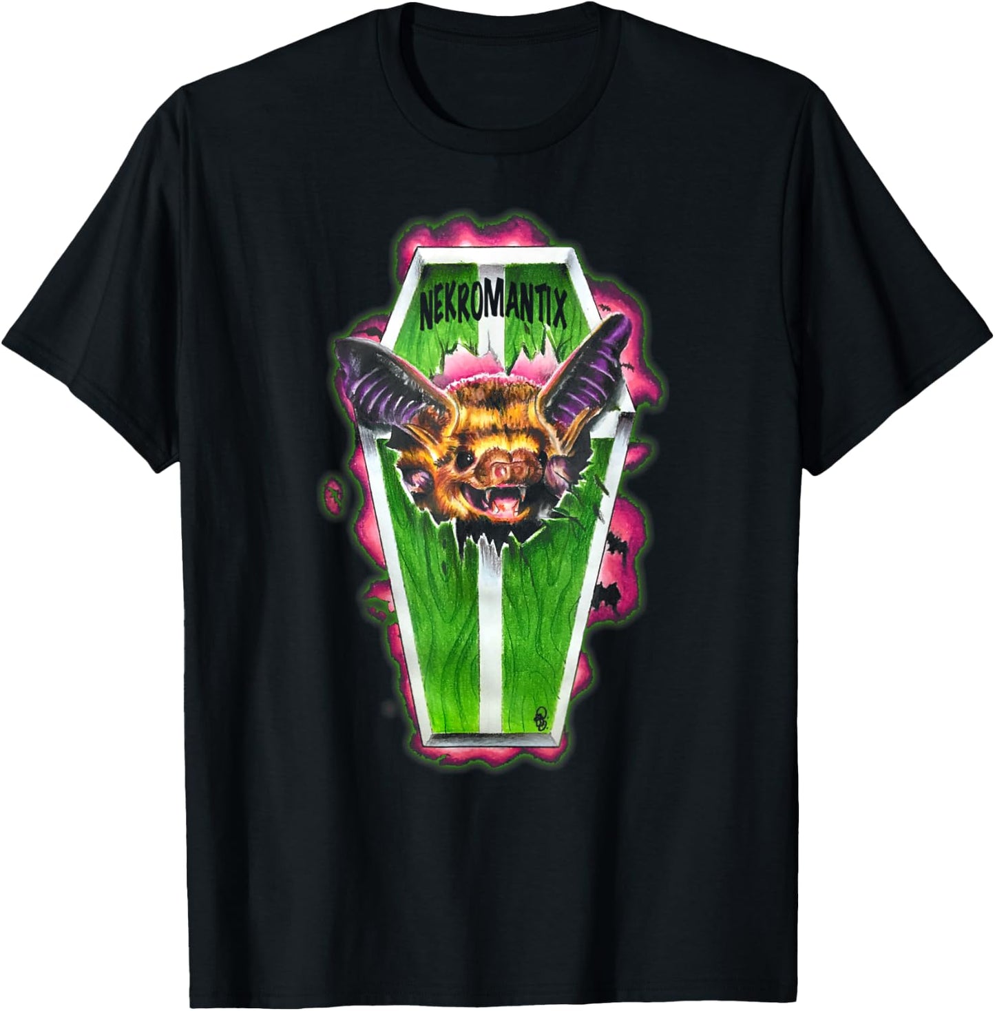 Nekromantix - Coffin - Official Merchandise T-Shirt - T-Shirt | Black