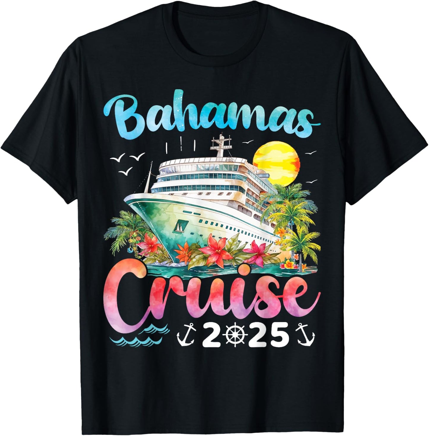 Bahamas Cruise 2025 Family Matching Cruise Vacation Trip T-Shirt - T-Shirt | Black