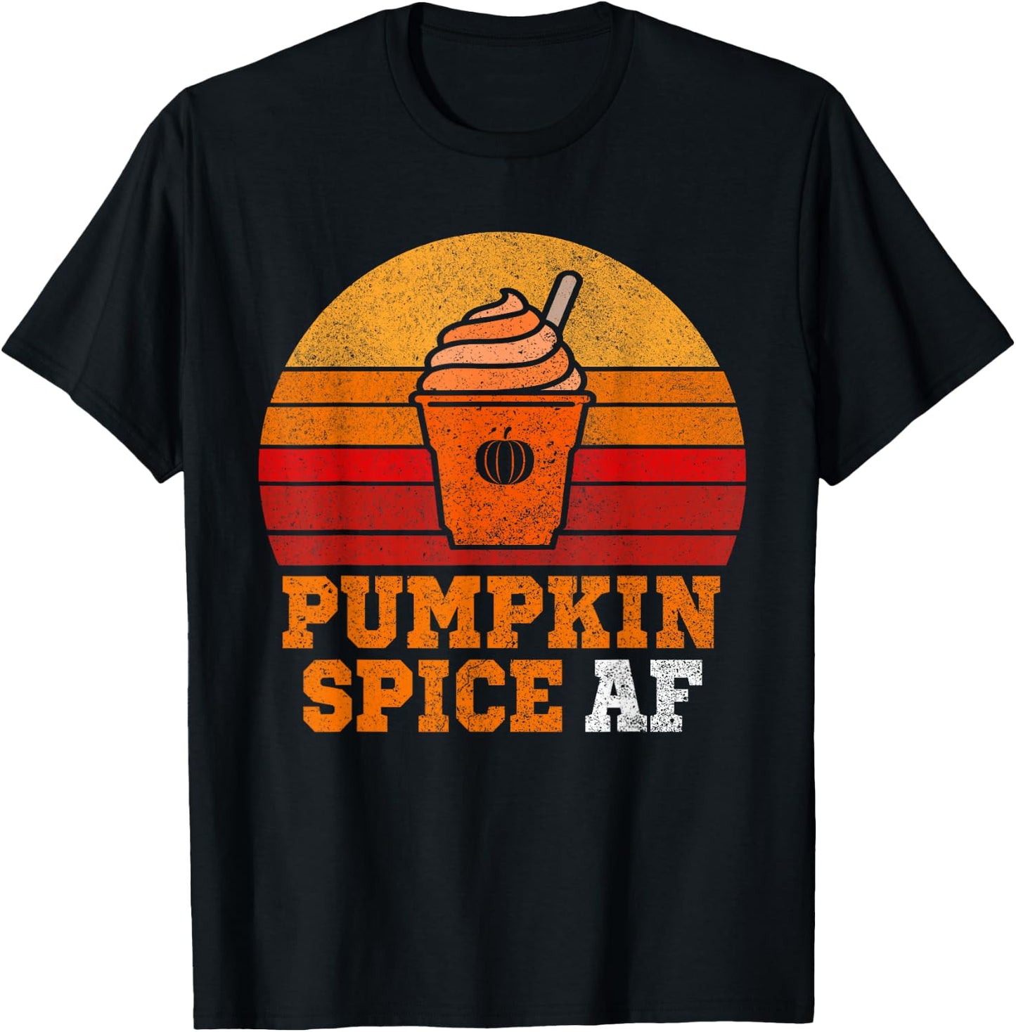 Pumpkin Spice Af Funny Men Husband Apparel Halloween Gift . T-Shirt - T-Shirt | Black