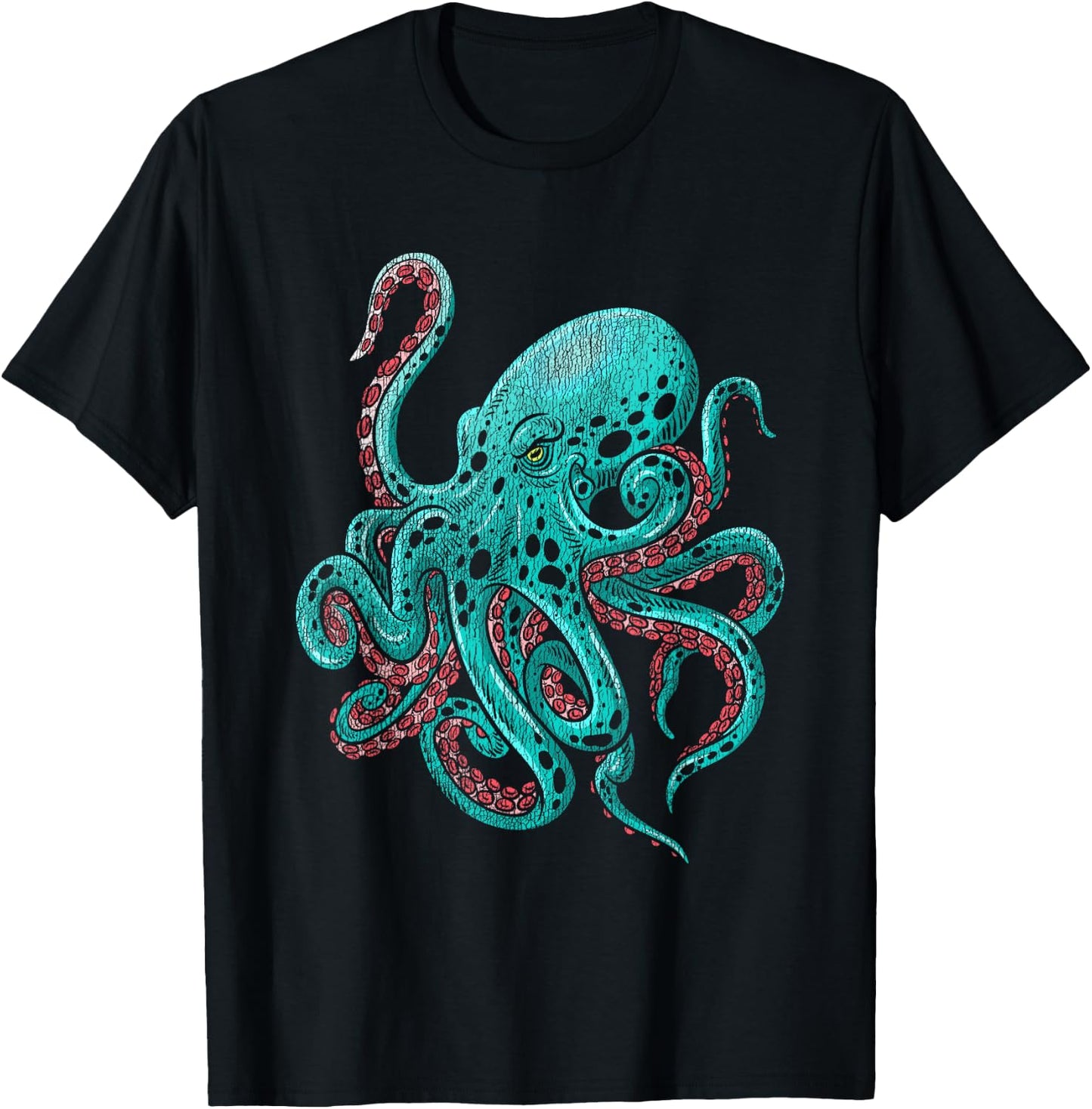 Kraken Octopus T-Shirt - T-Shirt | Black