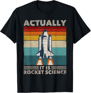 Funny Rocket Science Aerospace Engineer T-Shirt - T-Shirt | Black