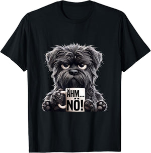 Grimmiger Hund Arbeitskollegen Herren Damen Lustiges Hund T-Shirt - T-Shirt | Black