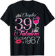 Chapter 39 Fabulous Since 1987 39th Birthday Queen Diamond T-Shirt - T-Shirt | Black