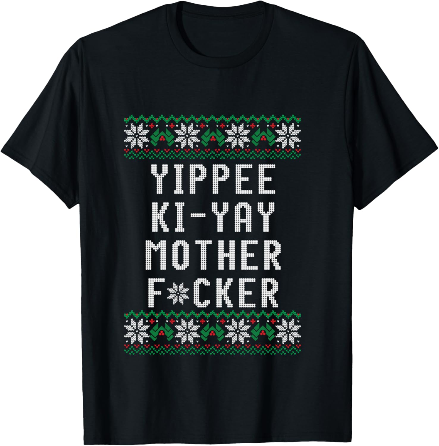 Yippee Ki-Yay - Christmas design T-Shirt - T-Shirt | Black