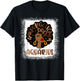 Unapologetically Dope Aquarius Bleached Black Women Girl T-Shirt - T-Shirt | Black