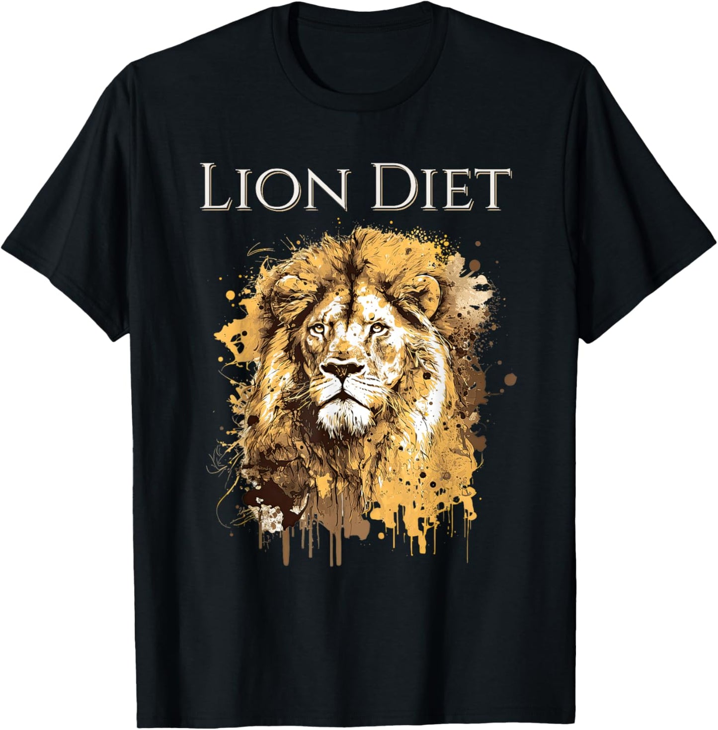 Carnivore: Zero Carb Lion Diet Lifestyle T-Shirt - T-Shirt | Black