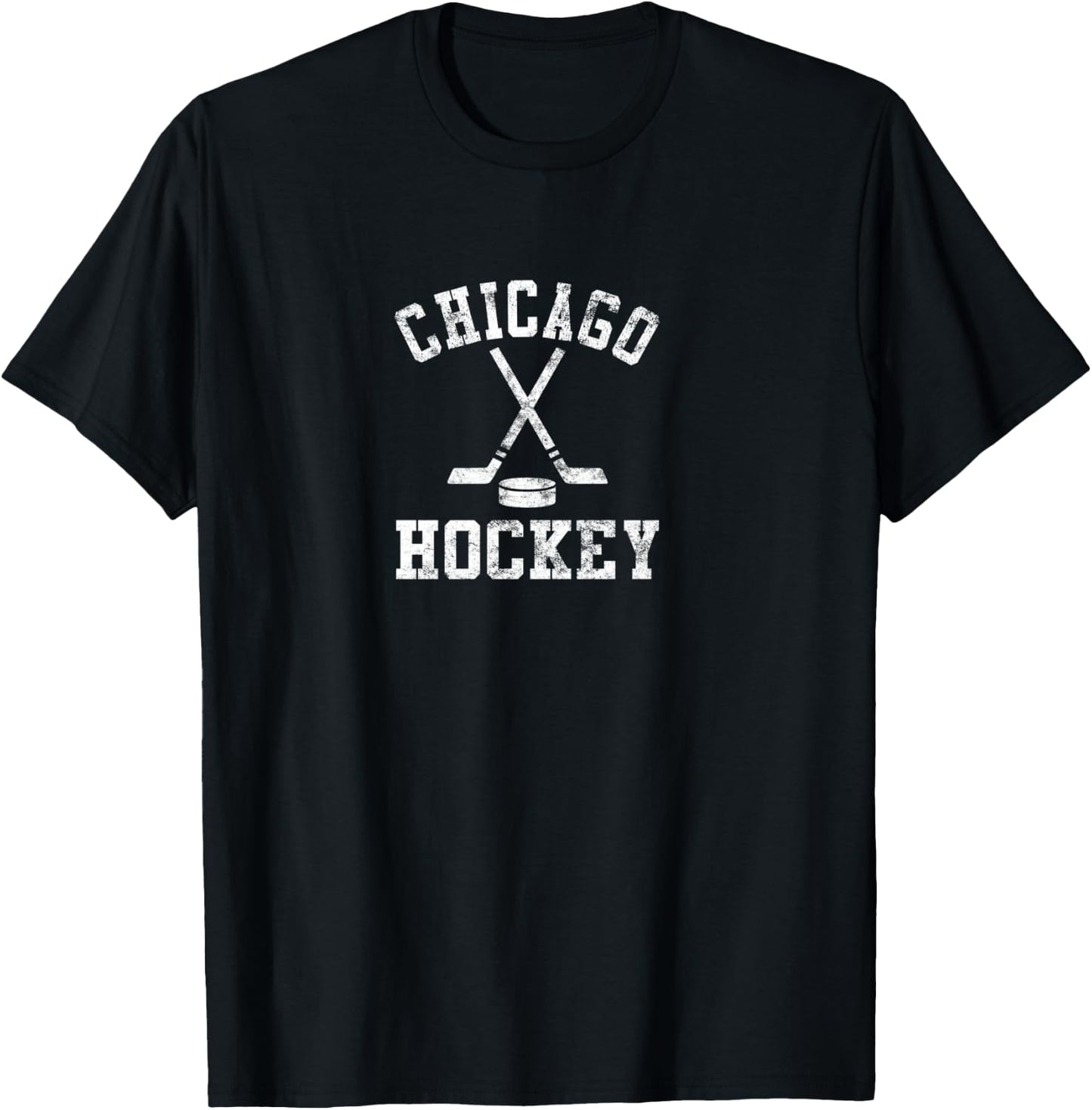 Vintage Chicago Hockey T-Shirt - T-Shirt | Black