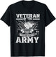 Veteran of United States US Army veteran Father's Day T-Shirt - T-Shirt | Black