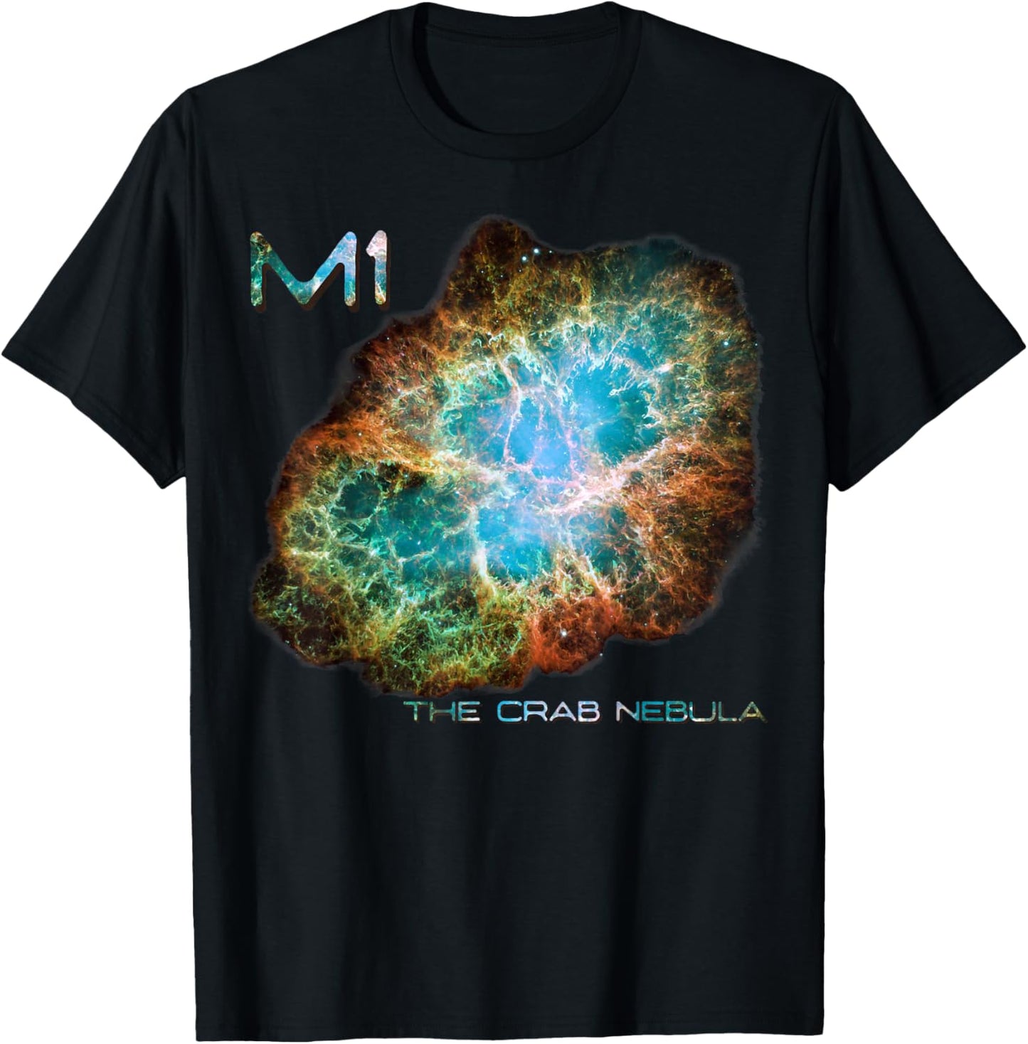 Space Astronomy M1 The Crab Nebula Messier Astronomers T-Shirt - T-Shirt | Black