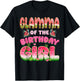 Glamma of The Birthday Girl One in A Melon Watermelon Family T-Shirt - T-Shirt | Black
