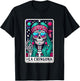 La Chingona Tarot Card Skeleton Latina Mexican Spanish Women T-Shirt - T-Shirt | Black