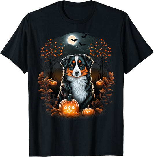Australian Shepherd costume on Australian Shepherd Halloween T-Shirt - T-Shirt | Black