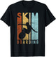 SKIM BOARDING - Sporty retro skimboarding surf-er T-Shirt - T-Shirt | Black