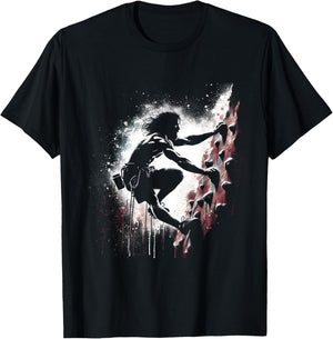 Jesus Rock Climbing - Funny Christian Religious Wall Climber T-Shirt - T-Shirt | Black