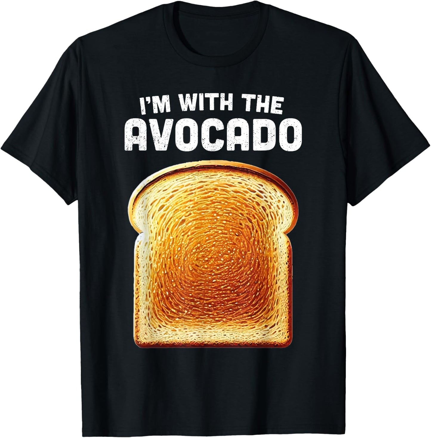 Im With Avocado Shirt Toast Matching Funny Halloween Costume T-Shirt - T-Shirt | Black