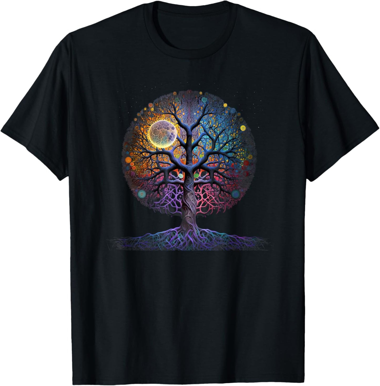 Tree Of Life Yoga Zen Namaste Meditation. T-Shirt - T-Shirt | Black