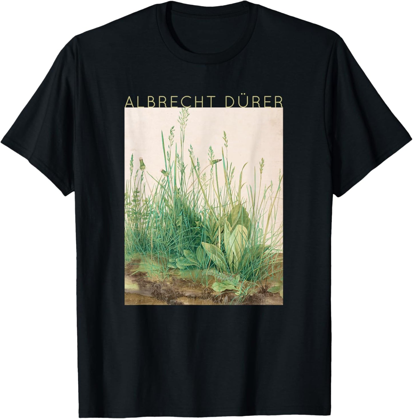 Albrecht Dürer - Great Piece of Turf - Art for Artists T-Shirt - T-Shirt | Black