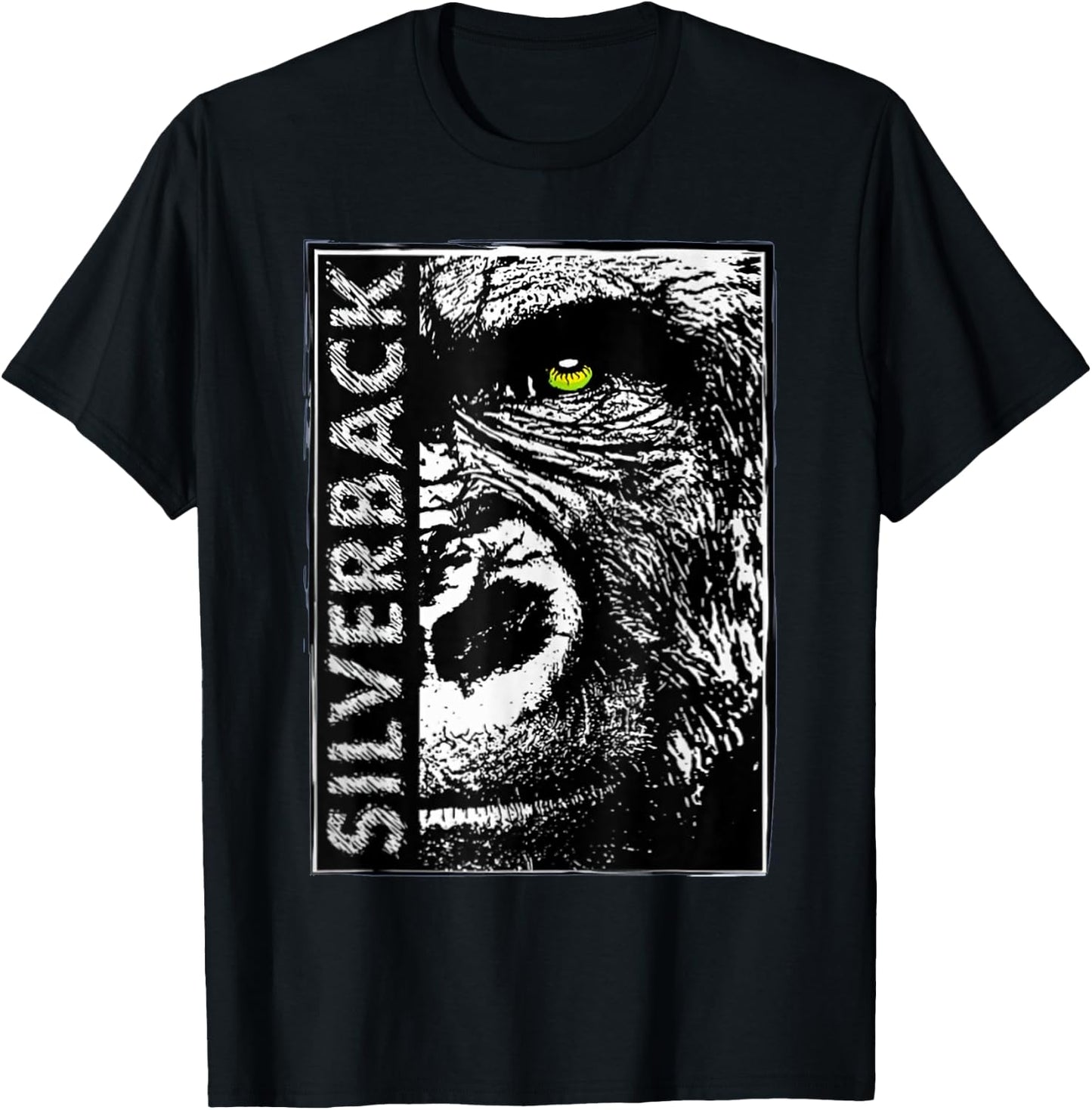 Silverback Gorilla Ape Buff Alpha Gym Gift T-Shirt - T-Shirt | Black