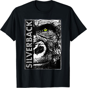 Silverback Gorilla Ape Buff Alpha Gym Gift T-Shirt - T-Shirt | Black