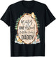 Daddy Woodland Winter Onederland 1st Birthday Forest Animals T-Shirt - T-Shirt | Black