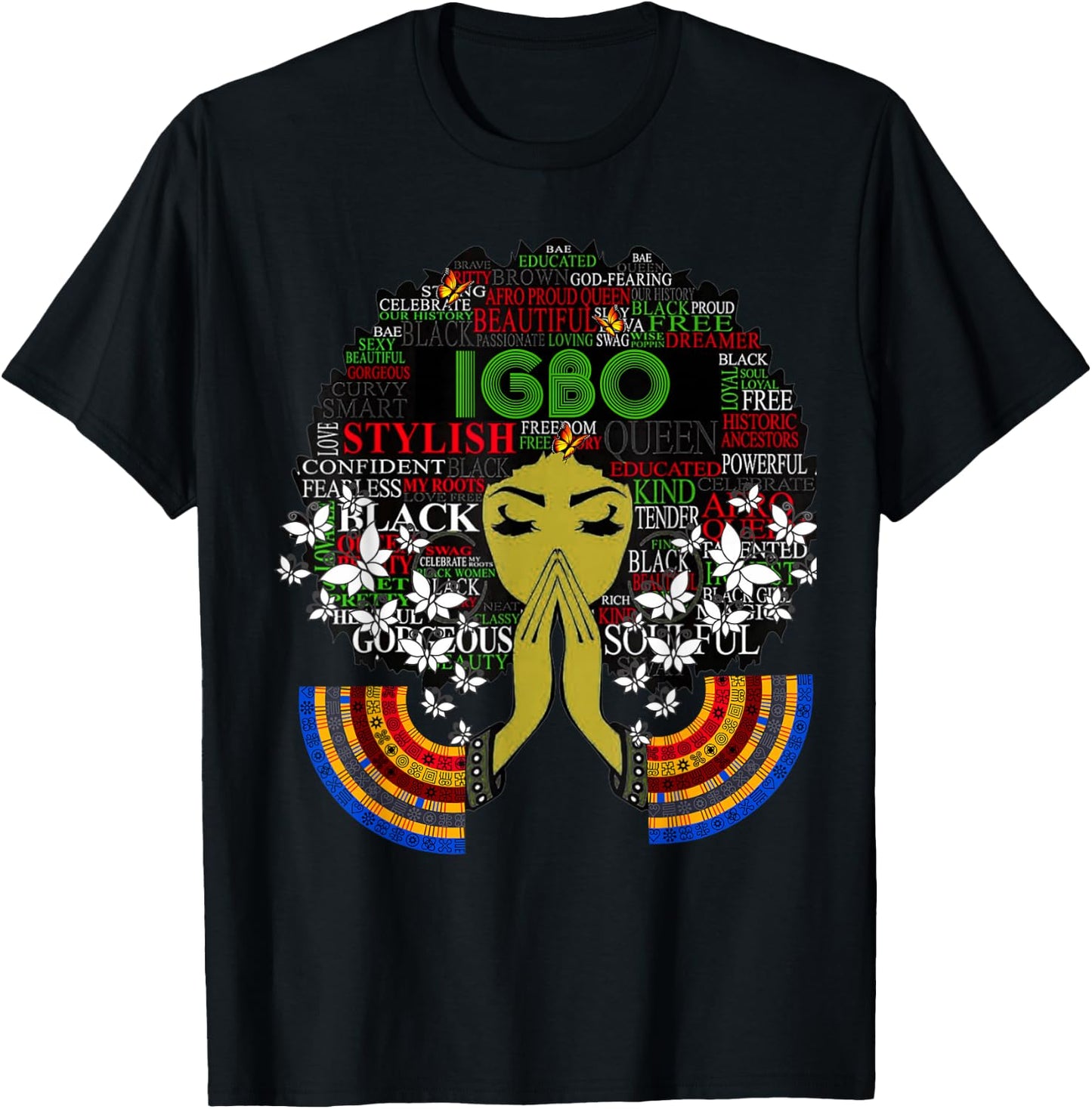 Igbo Girl - Cute Nigerian Girl Of Nigeria T-Shirt - T-Shirt | Black
