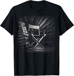 Filmmaker Camera Action Movie Director Movie Clapper Board T-Shirt - T-Shirt | Black