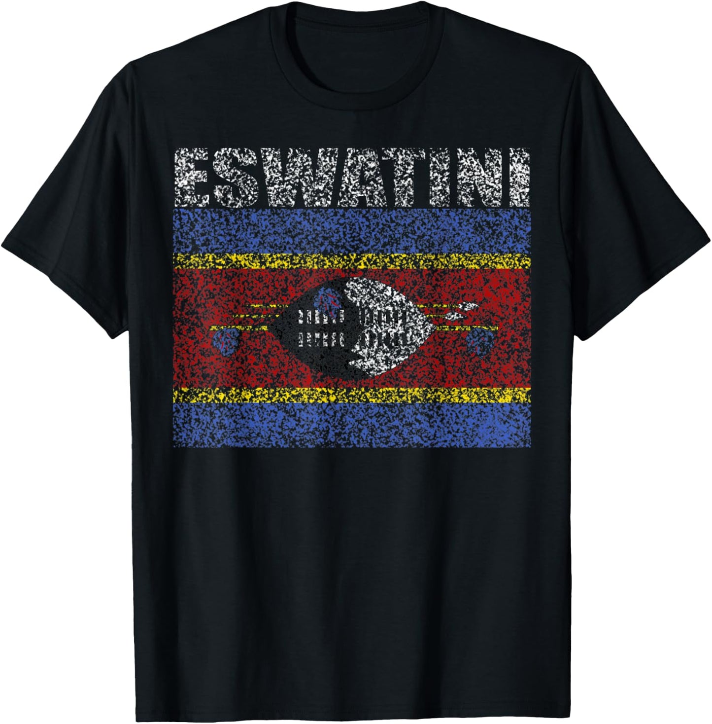 National Flag of Eswatini souvenir gift women T-Shirt - T-Shirt | Black