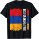 Best Armenian Grandpa Ever Armenia Flag Father's Day T-Shirt - T-Shirt | Black