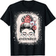 Funny Messy Bun School Student Nurse Life Future Nurse T-Shirt - T-Shirt | Black