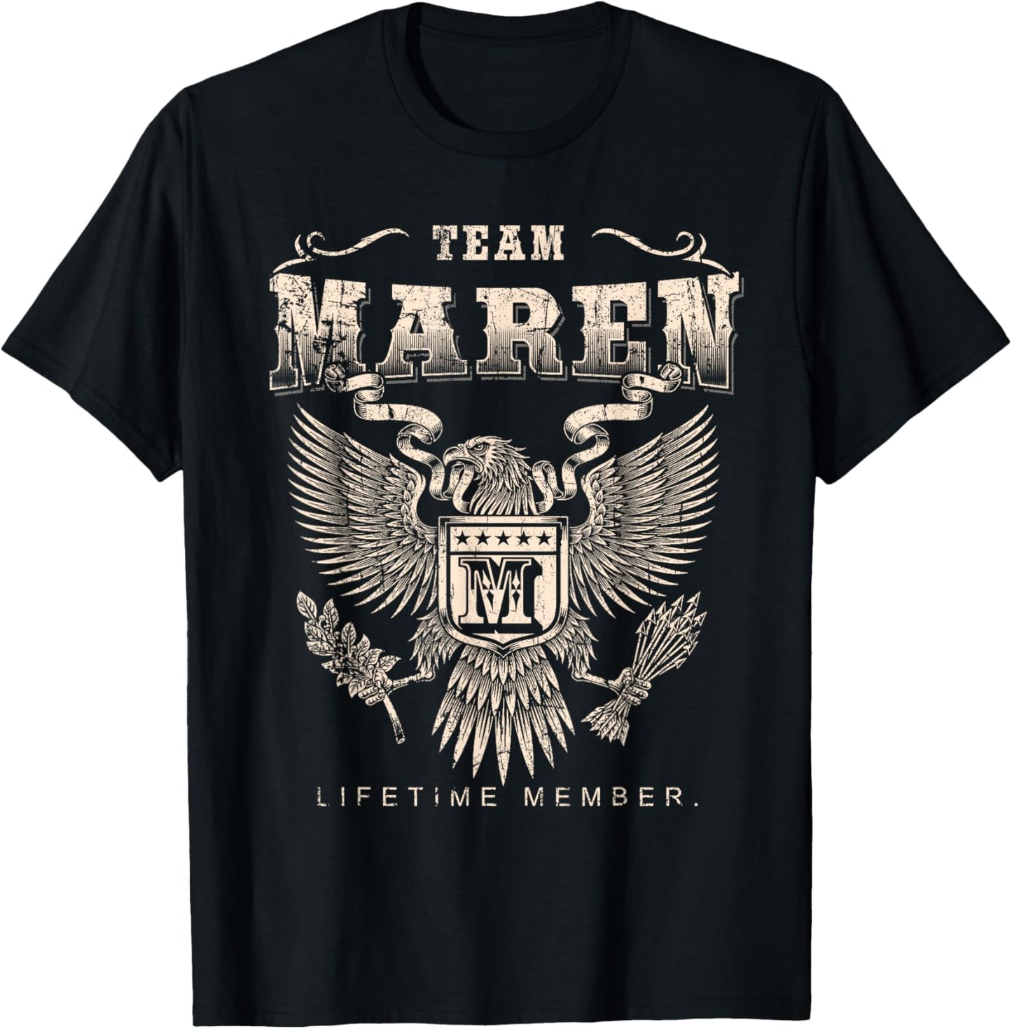 Team Maren Lifetime Member - Maren Name T-Shirt - T-Shirt | Black
