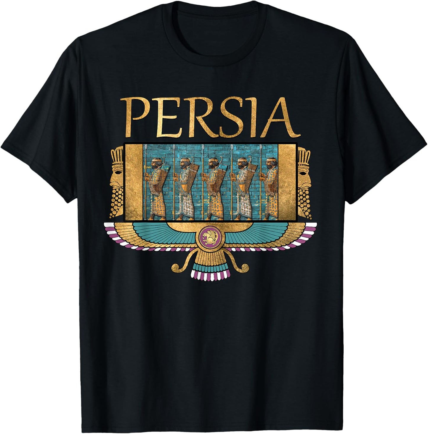 Ancient Persia Immortals of the Persian Empire T-Shirt - T-Shirt | Black
