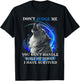 Wolf Don't Judge Me You Can't Handle Half T-Shirt - T-Shirt | Black