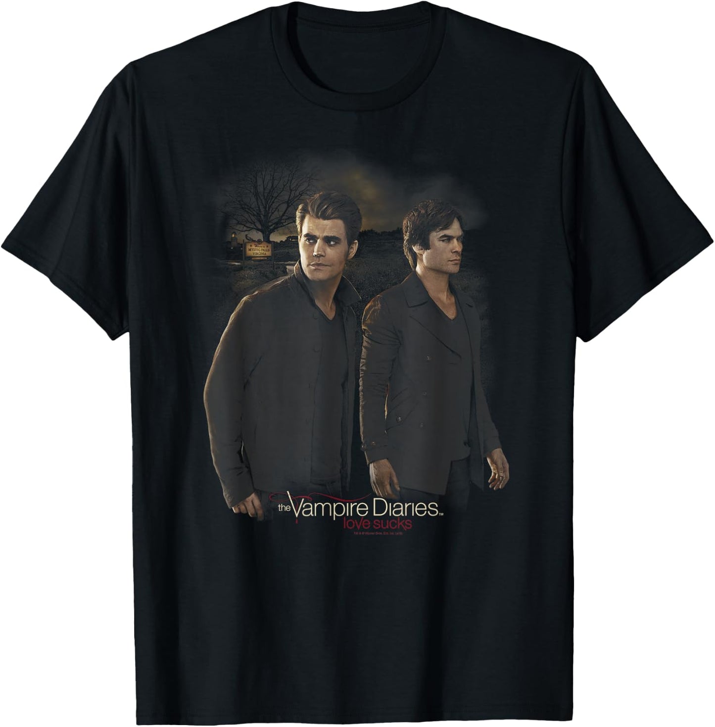 Vampire Diaries Brothers T-Shirt - T-Shirt | Black