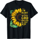 Christ Sunflower I'm Blunt Because God Rolled Me that way T-Shirt - T-Shirt | Black