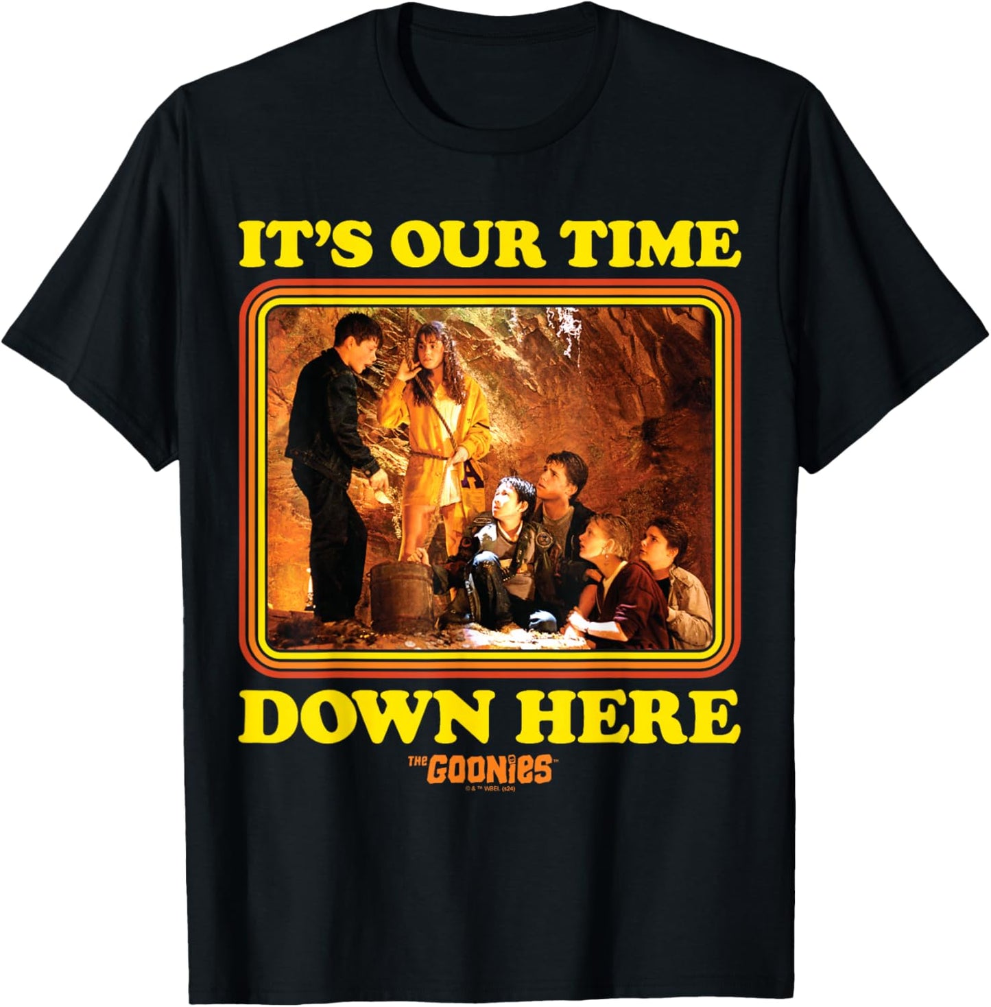 The Goonies - Mikey It's Our Time Down Here T-Shirt - T-Shirt | Black