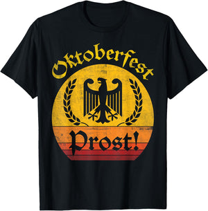 Retro Oktoberfest Shirt Men Women Kids Oktoberfest Cheers T-Shirt - T-Shirt | Black