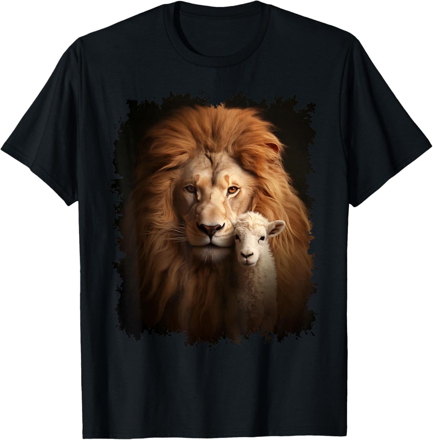 Lion and Lamb : Messiah Powerful Protector T-Shirt - T-Shirt | Black