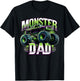 Monster Truck Race Racer Driver Dad Father's Day T-Shirt - T-Shirt | Black