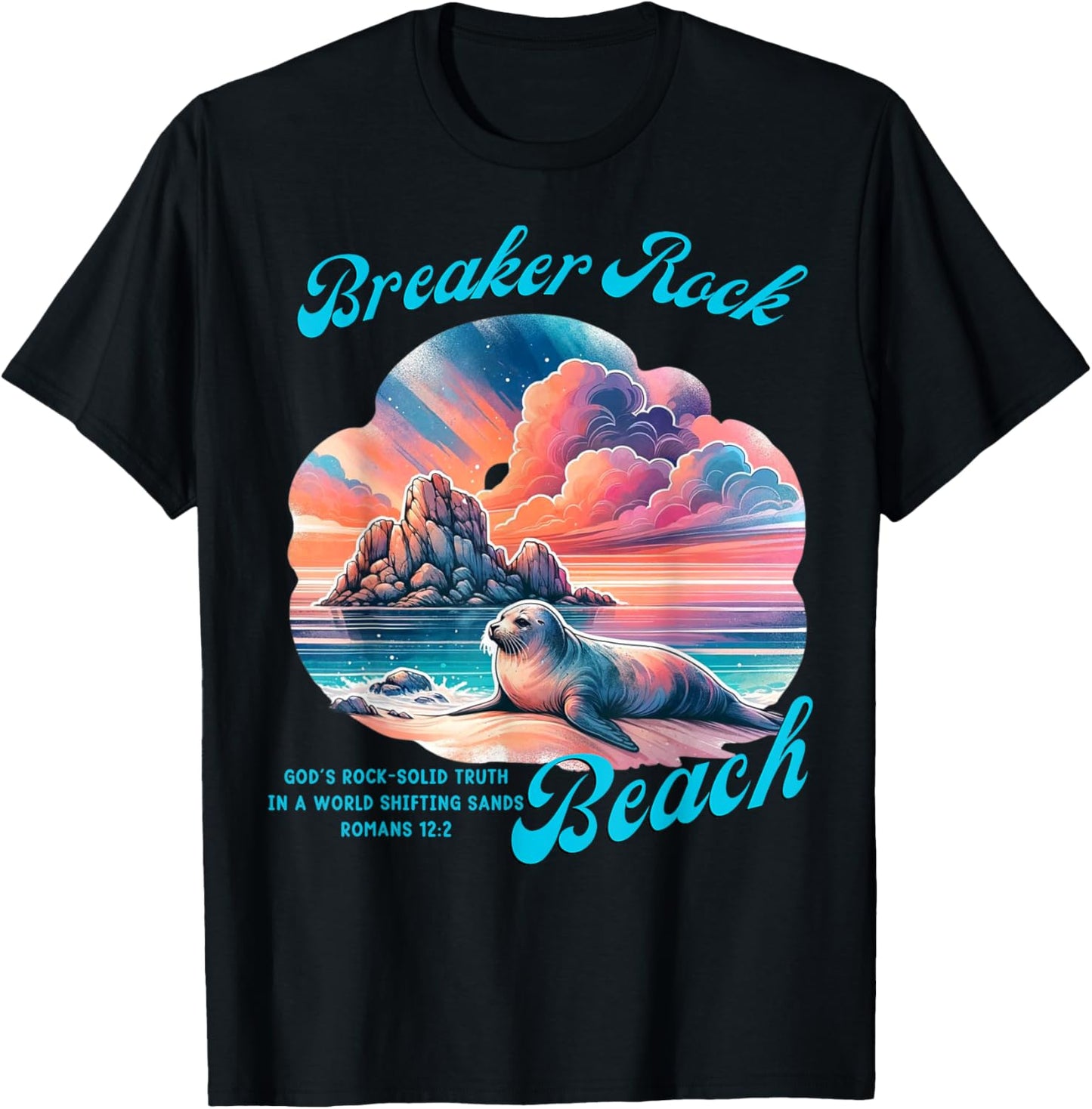 Breaker Rock Beach God's Rock-Solid Truth VBS Christian 2024 Women Girls Kids T-Shirt - T-Shirt | Black