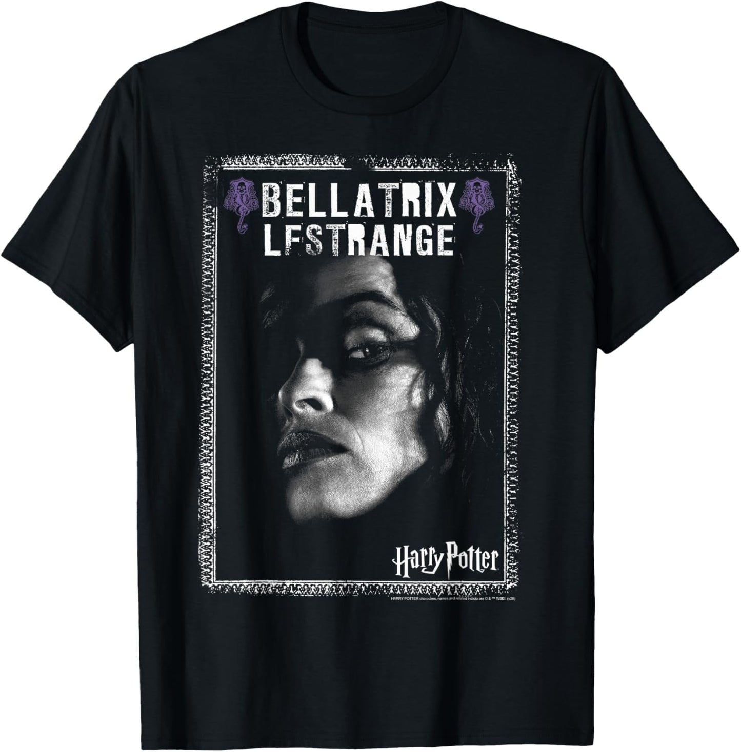Harry Potter Bellatrix Lestrange Dark Portrait T-Shirt - T-Shirt | Black