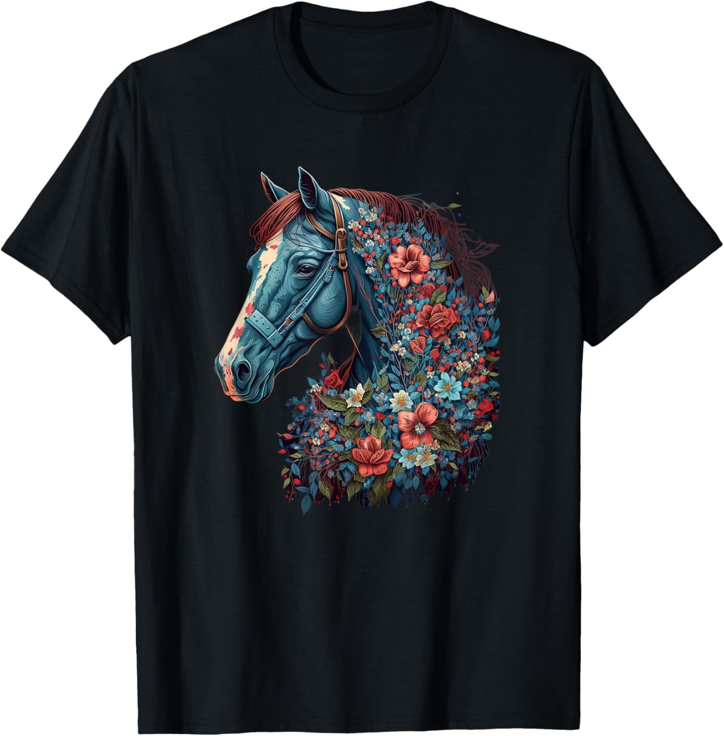 Horse Women kids Girls Riding Horse Lover T-Shirt - T-Shirt | Black