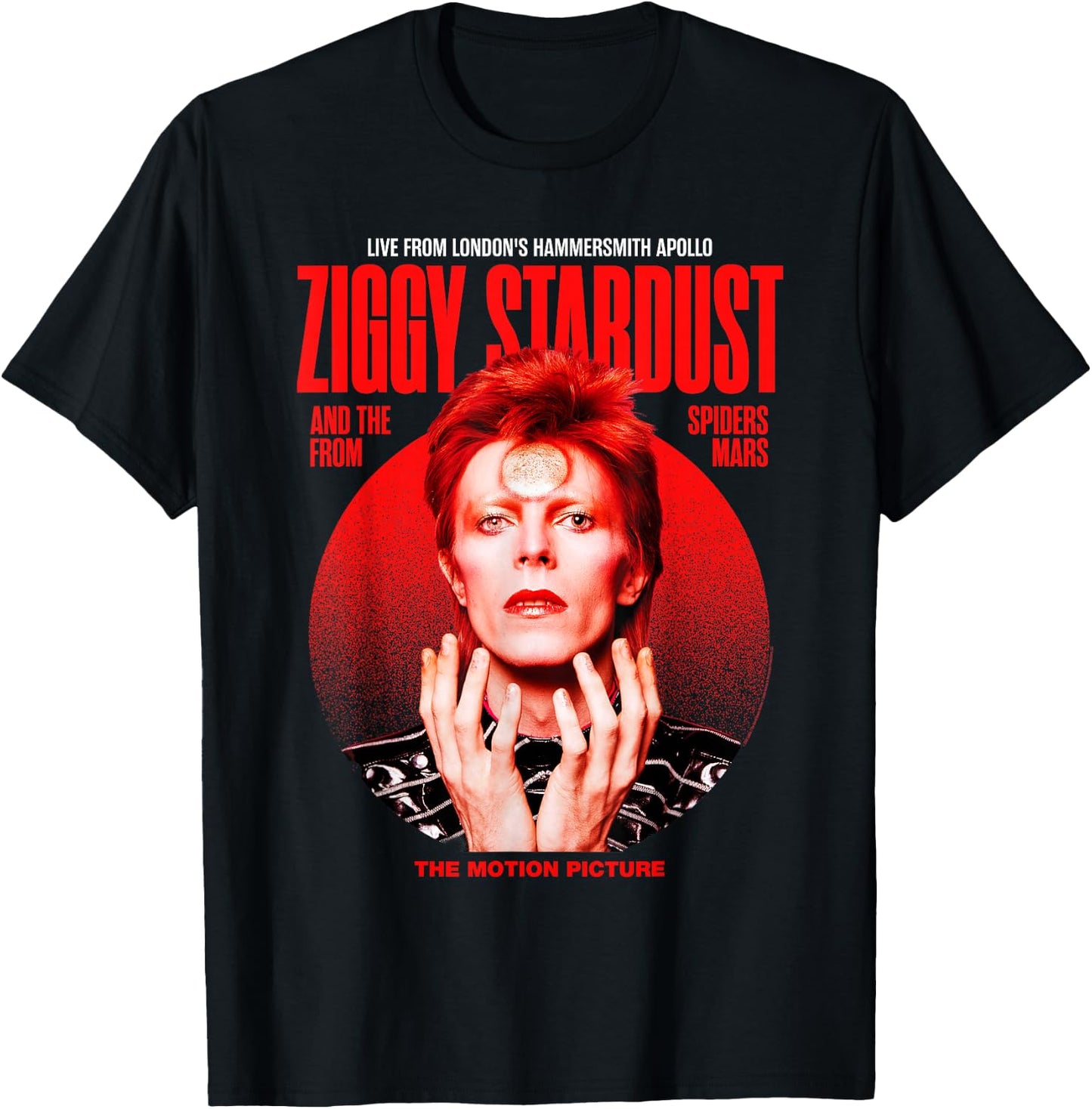 David Bowie Ziggy Stardust Motion Picture Color Sukita Photo T-Shirt - T-Shirt | Black